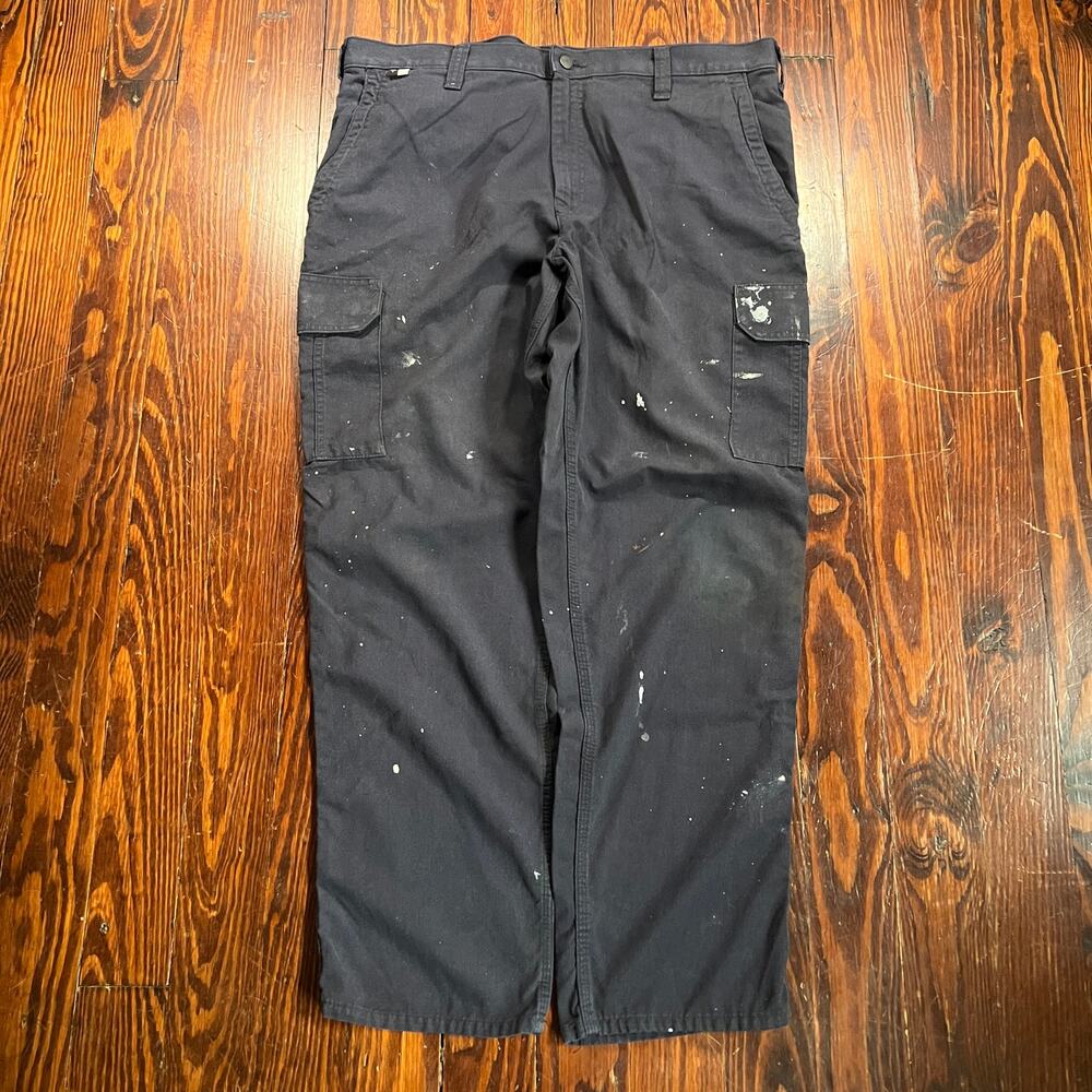 Carhartt 38 Workwear Cargo Pants Navy Relaxed